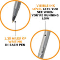 BIC Round Stic Extra Life Ballpoint Pens, School Supplies for Teachers and Students, 60-Count in Black