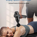 AERLANG Massage Gun,Mothers day gifts ideas Percussion Massage Gun, Muscle Handheld Deep Tissue Massager (Black)-– Six Different Adjustable Heads for Different Muscle Groups - 20 Speed Option