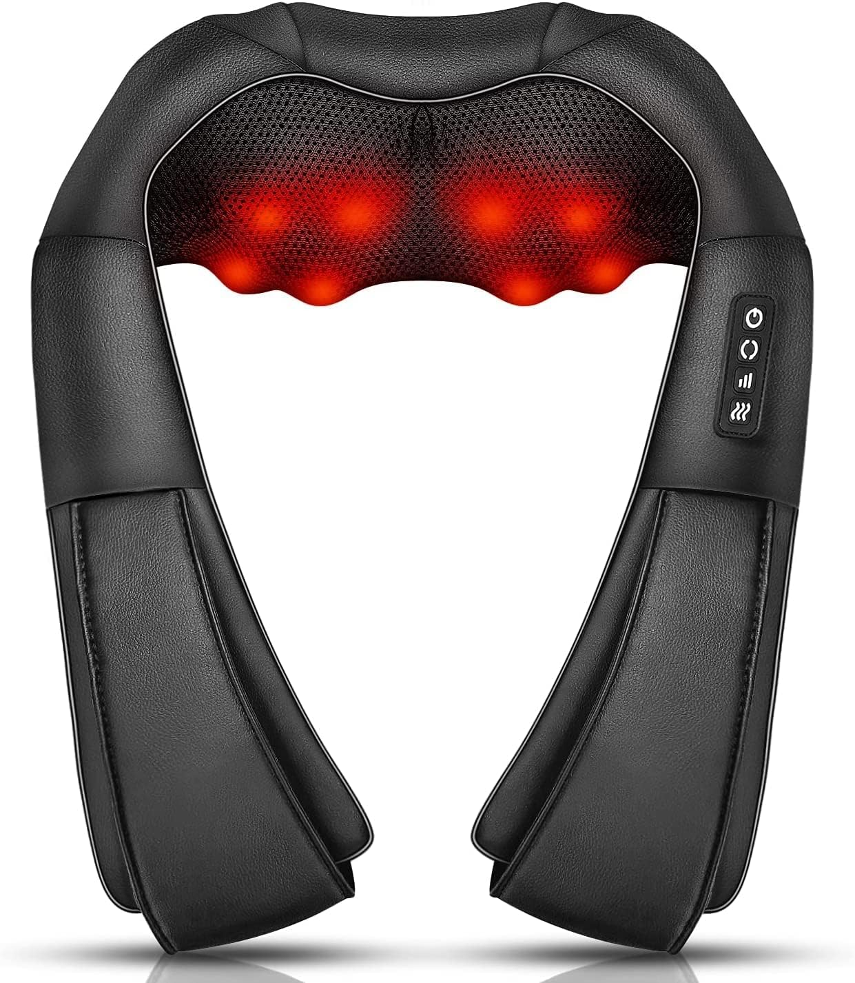 Neck Massager with Heat, Shiatsu Back Neck and Shoulder Massager, Electric Deep Tissue 4D Kneading Massage, Use at Home, Office, Car- Best Gifts for Women Men