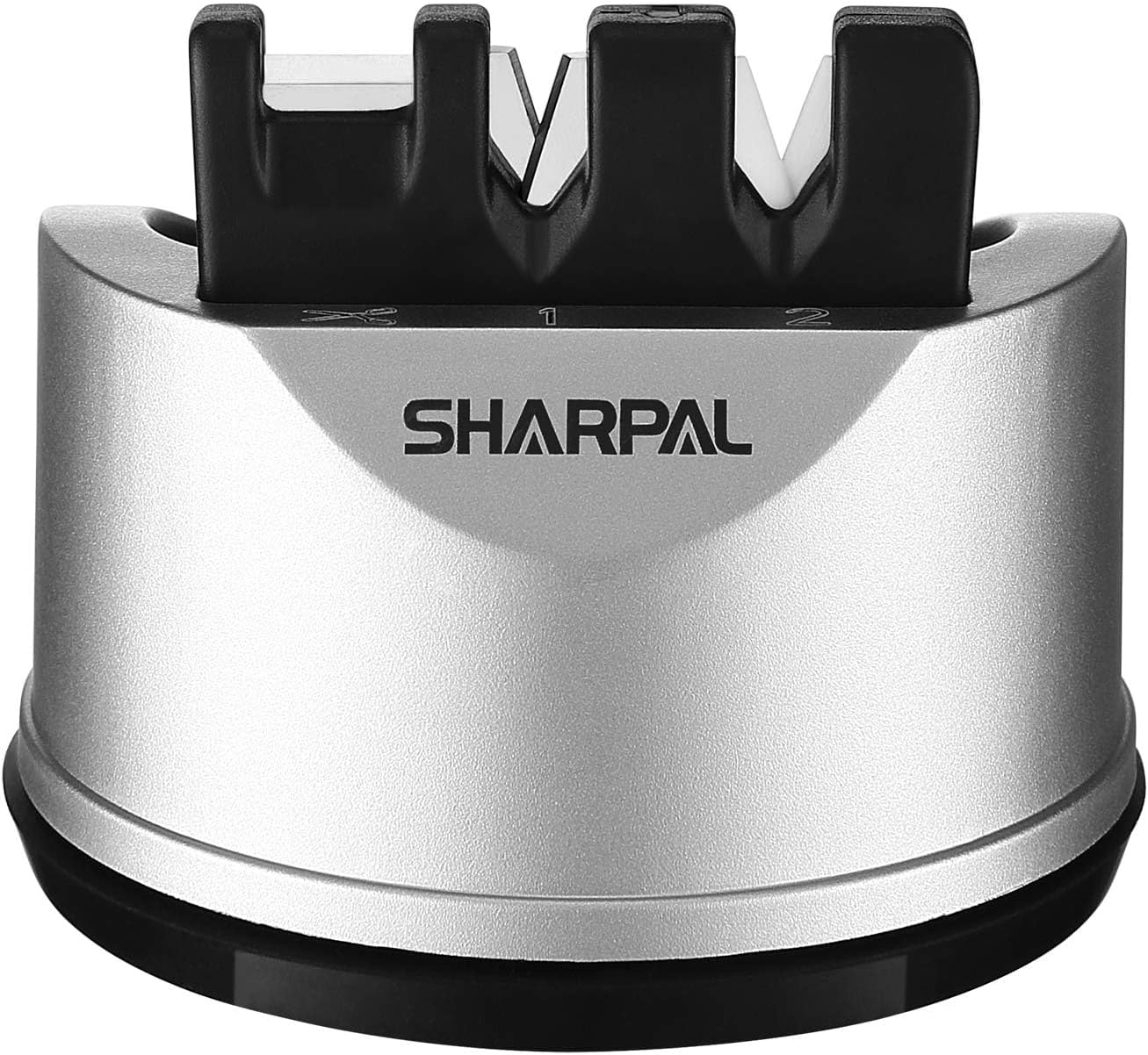 SHARPAL 191H Knife & Scissors Sharpener, Kitchen Chef Sharpening Tool for Straight and Serrated Knives – Repairs, Restores, and Sharpens Blades Fathers Day Gift