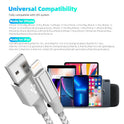 Apple MFi Certified iPhone Charger 3pack 10FT Long Lightning Cable Fast Charging High Speed Data Sync USB Cable Compatible iPhone 14/13/12/11 Pro Max/XS MAX/XR/XS/X/8/7/Plus/6S (Grey White)
