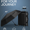 Repel Windproof Travel Umbrella - Compact & Withstands Winds up to 100MPH, Strongest Premium Auto Folding Umbrella for Rain and Sun - Durable, Light & Portable for Women & Men, Fits Backpack & Cars