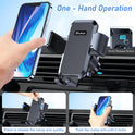 Blukar Phone Holder Car, Air Vent Car Phone Mount with Upgraded Ultra Stable Hook Clip, 360° Rotation, One Button Release Cellphone Holder for iPhone, Google, Galaxy and All Mobile Phones