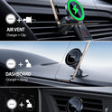 Lamicall 15W for Magsafe Car Mount Charger - Wireless Vent & Dashboard Magnetic Phone Holder Charger, for iPhone 17, 17 Pro, 17 Pro Max, iPhone 16 15 14 for MagSafe Accessories, Electrical Accessories