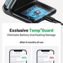 INIU Wireless Charger, 15W Fast Wireless Charging Stand with Sleep-Friendly Adaptive Light for iPhone 17 16 15 14 13 12 Pro Max Plus Samsung Galaxy S23 S22 Ultra S21 Note 20 Google etc