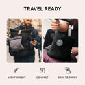 trtl Travel and Airplane Pillow - Real Sleeping Experience on Long Flights - Neck and Shoulder Support - Super-Soft, Lightweight, Easy-to-Carry, and Machine-Washable Flight Pillow - Grey