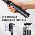 ANXRE Extendable Selfie Stick with Wireless Remote | Compact Portable for Travel, Compatible with iPhone Samsung Android Smartphones