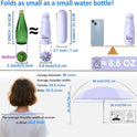 BAODINI Travel Essentials Mini Umbrella for Purse With Case Small Compact UV Sun Protection Lightweight Tiny Pocket Manual Open Close Umbrella for Women Kids and Men Fits Purse Backpack