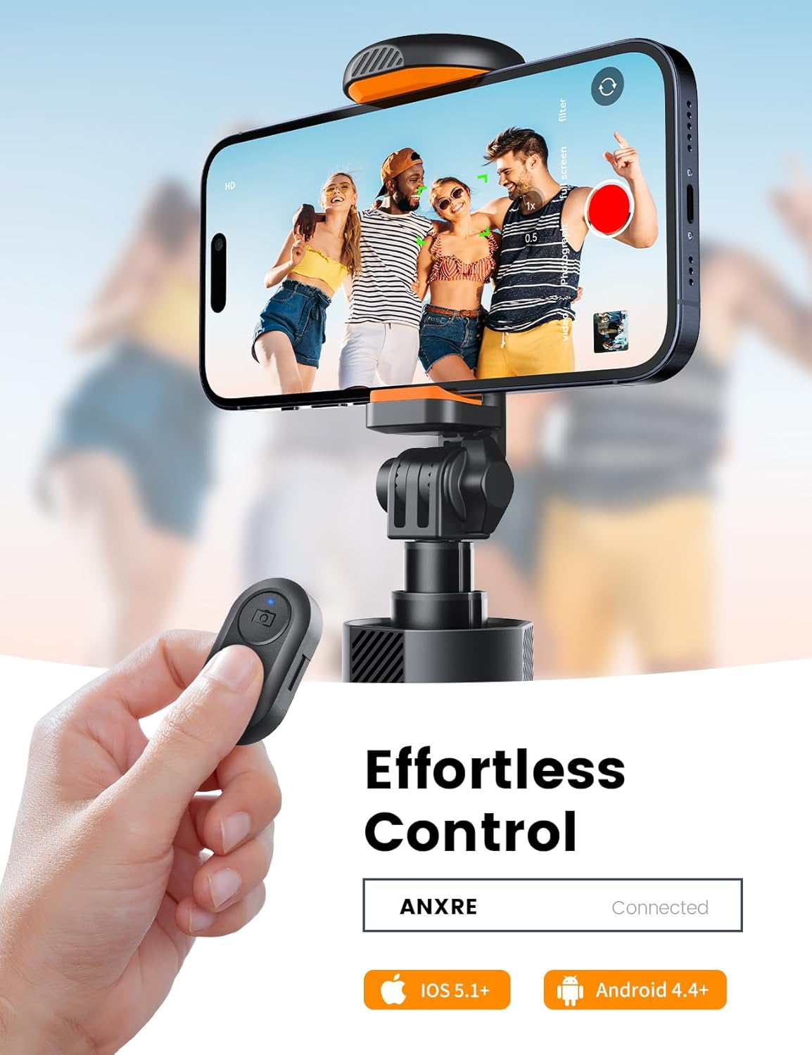 ANXRE 71" Phone Tripod, NT79 Extendable Selfie Stick for Cell Phone＆Camera Photo Video Kits, Travel Tripod Stand with Remote for Filming Video Recording Compatible with Smartphone Camera Gopro