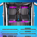 Govee Interior Lights for Car, App Control Smart Car Lights with DIY Mode and Music Mode, Waterproof LED Interior Lights with 2 Lines Design, RGB Under Dash Car LED Lights with Car Charger, DC 12V
