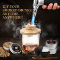 Fathers Day Gift Ideas for Husband, Gifts for Men Whisky Smoker Kit for Bourbon, Anniversary Birthday Gift for Dad Him Husband Grandpa, 6 Flavors Wood Chips for Old Fashioned Smoker Kit (No Butane)