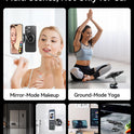 MRGLAS 2026 Upgraded Vacuum Suction Phone Holder for Car, Magsafe Car Phone Holder Mount, [98+LBS Suction & 2800gf Magnetic] 360° Adjustable Shower & Wall Mount, Car Accessories for iPhone 17 Pro Max