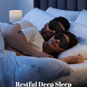 WAOAW Sleep Mask Travel Essentials - 3D Blackout Eye Mask for Sleeping - Soft Breathable Adjustable Light Blocking Eye Covers for Men and Women - Comfortable Night Mask for Travel Flight (Black)