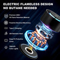 Electric Whiskey Smoker Kit - Old Fashioned Cocktail Smoker Kit with 6 Wood Chips No Butane Needed, Rechargeable Drink Smoker Set with Lights, Bourbon Gift Ideas for Men Dad Husband