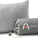 ACCURATEX Camping Pillow-100% Cotton Breathable Cover,Shredded Memory Foam Compressible Travel Pillow,Camping&Travel Accessories-Small Backpacking Pillow Camping Essentials for Sleeping,Car&Airplane