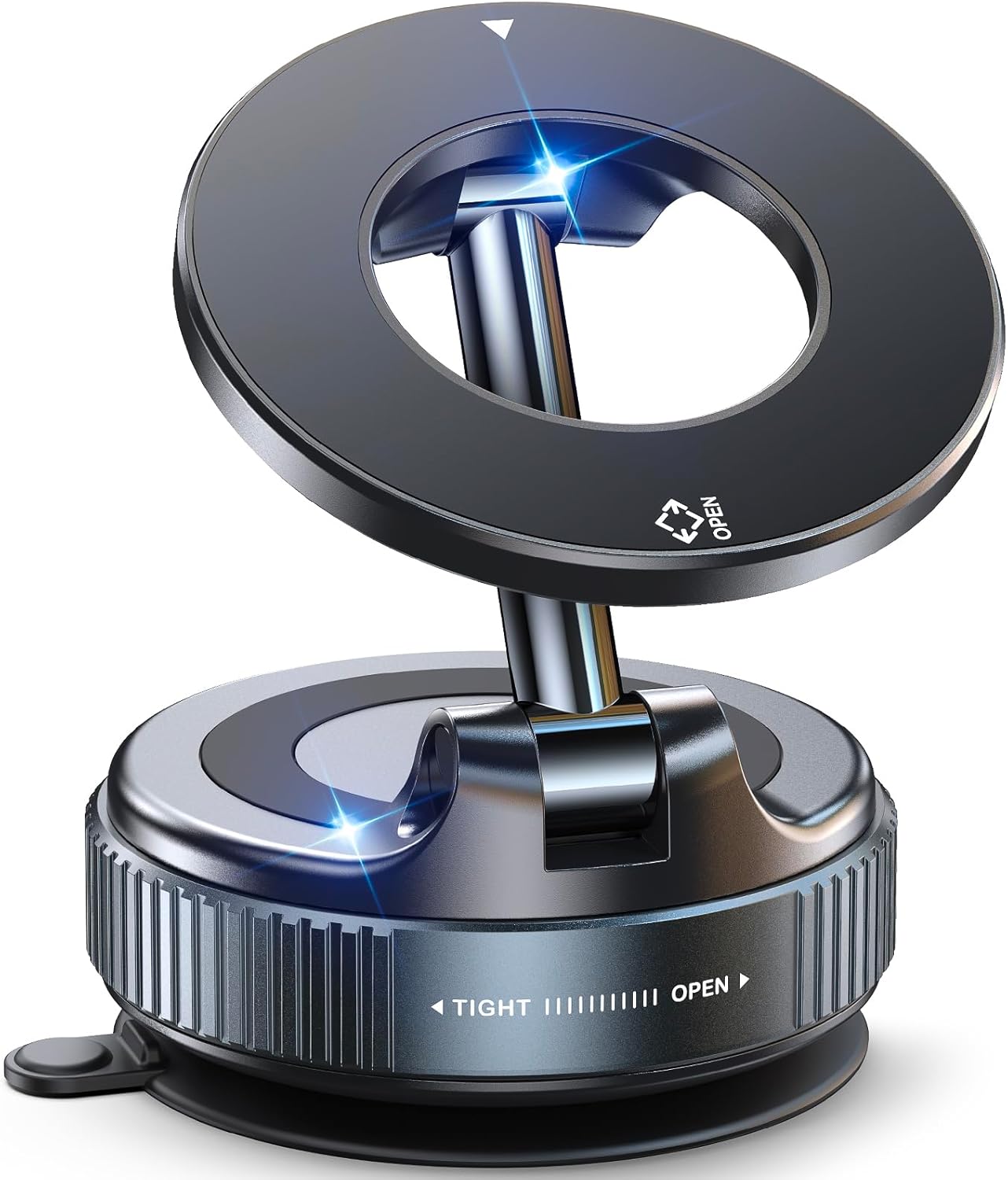 Jononser Magnetic Suction Phone Mount for Magsafe, 360° Adjustable Magnetic Car Phone Holder, Pocket Size Foldable Car Mount, Cell Phone Holders for Your Car for iPhone 17 16 15 14 13 12 Series,Black