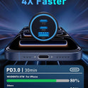 USB C Car Charger, 3-Port 67W Super Fast Charging Dual USB-C & USB-A Car Charger Accessories Cigarette Lighter Adapter for iPhone 17 17e 16 15 14 13 12 11 Pro Max, iPad, Galaxy, Pixel, Android Phone