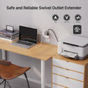 Cable Matters [cUL Listed] 2-Pack 3 Outlet Grounded 180 Degree Swivel Wall Tap in White Swivel / 3 Plug Outlet/Multi Plug Adapter
