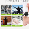 Lisapack Travel Bottles for Toiletries - 100ml Empty Plastic Containers for Shampoo - Small Size Dispenser for Liquid with Flip Cap - Mini Squeeze Bottles for Lotion TSA Approved Clear 5PCS