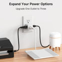 Cable Matters [UL Listed] 3-Pack 3 Outlet Wall Adapter, 3 Outlet Power Cube, Outlet Splitter in White