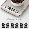CROWNFUL Food Scale, 11lb Digital Kitchen Scales Weight Ounces and Grams for Cooking and Baking, 6 Units with Tare Function (Battery Included)