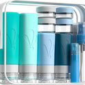 INSFIT 17 Pack Travel Bottles for Toiletries, TSA Approved 90ml 60ml Travel Size Toiletries, BPA Free Leak Proof Squeezable Silicone Tubes Travel Essentials for Shampoo Conditioner Lotion Soap