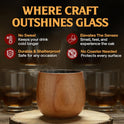 The Original Charred Wooden Bourbon Drinking Glass Bourbon Gifts for Men | Whiskey Glasses For Dad | Great Whiskey Gifts for Men Who Have Everything | Perfect Presents For Boyfriend or Dad (2 Pack)
