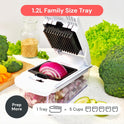 Fullstar Vegetable Chopper & Cutter - Slicer Dicer Spiralizer with Container for Food Veggie Onion Cucumber Tomato Salad Potato French Fry - Kitchen Essentials & Gadgets (PRO 4-in-1, White)
