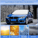 Tevlaphee Windshield Sun Shade, Windshield Sun Shade, 3 Magnet, Block UV Rays, Foldable, Sun Visor Protector for SUV Truck to Keep Vehicle Cooler, 197 * 128cm