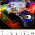 Electric Whiskey Smoker Kit,Rechargeable Cocktail Smoker Kit Built-in Lighter with LED Light and 6 Wood Chips, Old Fashioned Smoker Kit, Bourbon Whiskey Gift Ideas for Men/Dad/Husband