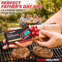 Alpha Grillers Meat Thermometer Digital - Instant Read Food Thermometer for Cooking Grilling - Professional Kitchen Fathers Day Gift Ideas for Birthday Dad Men Him Husband - Air Fryer BBQ Accessories