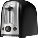 BLACK+DECKER 2-Slice Extra Wide Slot Toaster, Classic Oval, Black with Stainless Steel Accents, TR1278B