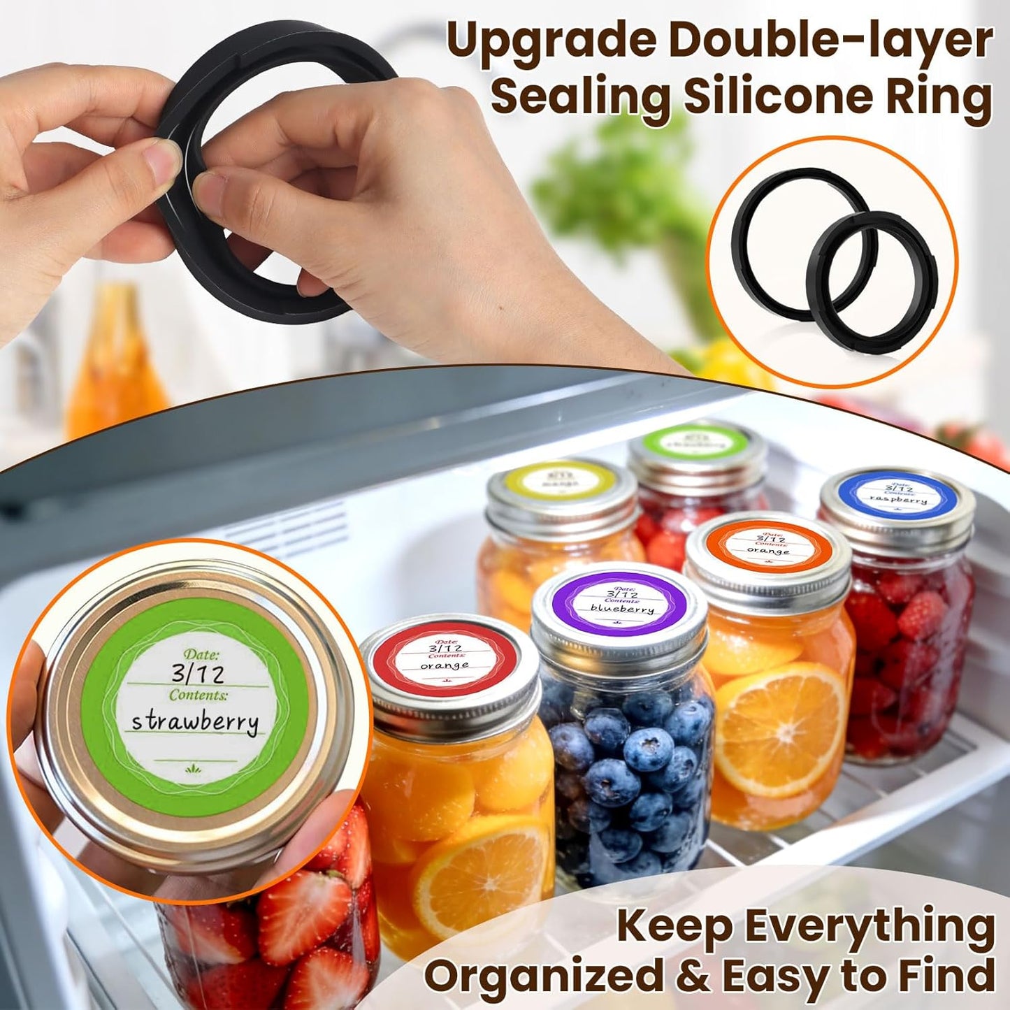 UNERVER Mason Jar Vacuum Sealer - Electric Vacuum Sealer for Jars with Mouth and Regular Mason Lids, Vacuum Sealing Machine Kit for Food, Jar Vacuum Sealer for Canning Jars