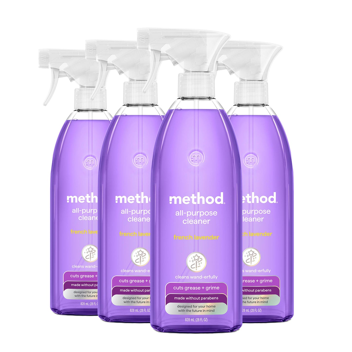 method All-Purpose Cleaner Spray, French Lavender, 828 mL, 4 Pack