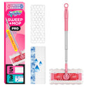 Swiffer Sweep and Mop Pro, 2-in-1 Floor Mopping , Multi-Surface Kit for Floor Cleaning, 5 Heavy Duty Dry Sweeping Cloths, 3 Heavy Duty Wet Mopping Cloths, Includes 1 Sweeper Device