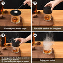 Electric Cocktail Smoker Kit for Bourbon Whiskey, Smoking Smoked Fashion Top Whiskey Making Accessories Infuse Cocktail Wine for Old Fashioned Smoker Kit