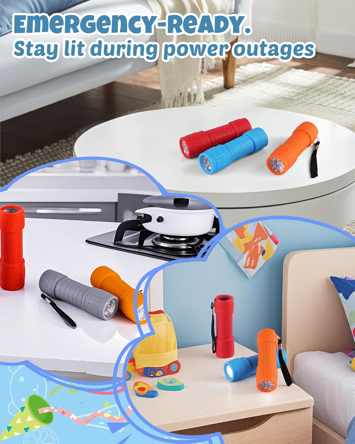 EverBrite 6-Pack Mini 9-LED Flashlight with Lanyard