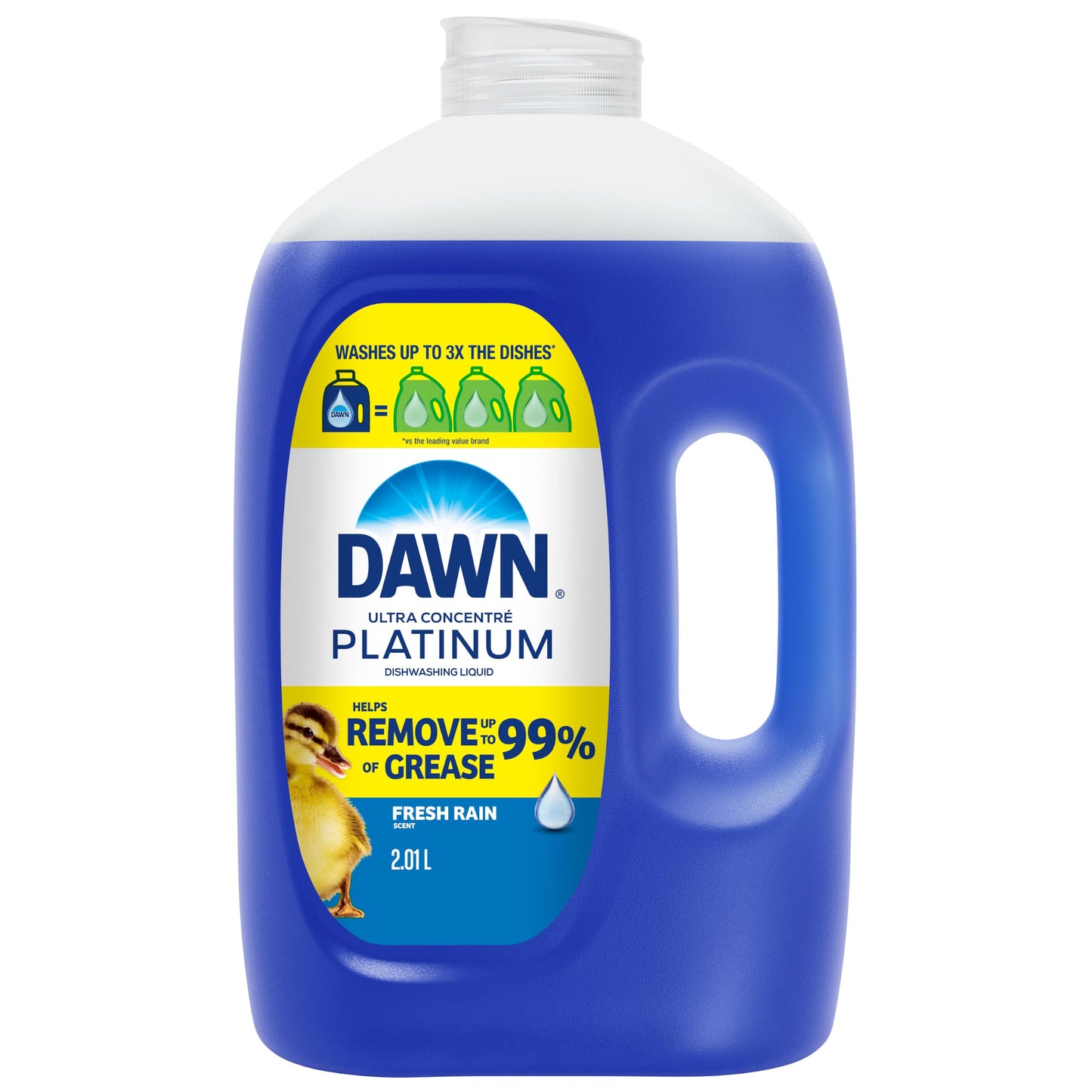 Dawn Platinum Refill Jug Dish Soap Fresh Rain, 2.01L