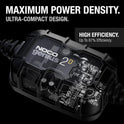 NOCO GENIUS2D: 2A 12V Smart Onboard Battery Charger - Direct-Mount Automatic Maintainer, Trickle Charger & Desulfator with Overcharge Protection & Temperature Compensation – for Lead-Acid Batteries