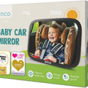 Onco Baby Car Mirror for Back Seat - Double Award-Winning, 100% Shatterproof Mirror, 360° Baby Must Haves, New Born Essentials, Car Mirror Rear Facing, Universal & Shake-Proof