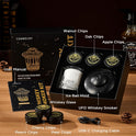 ComboJoy Electric Whiskey Smoker Kit with LED – 6 Flavors Wood Chips, Whiskey Glass & Ice Cube Mold – Rechargeable Cocktail Smoker, Old Fashioned Bourbon Gifts for Men, Dad, Husband -Black