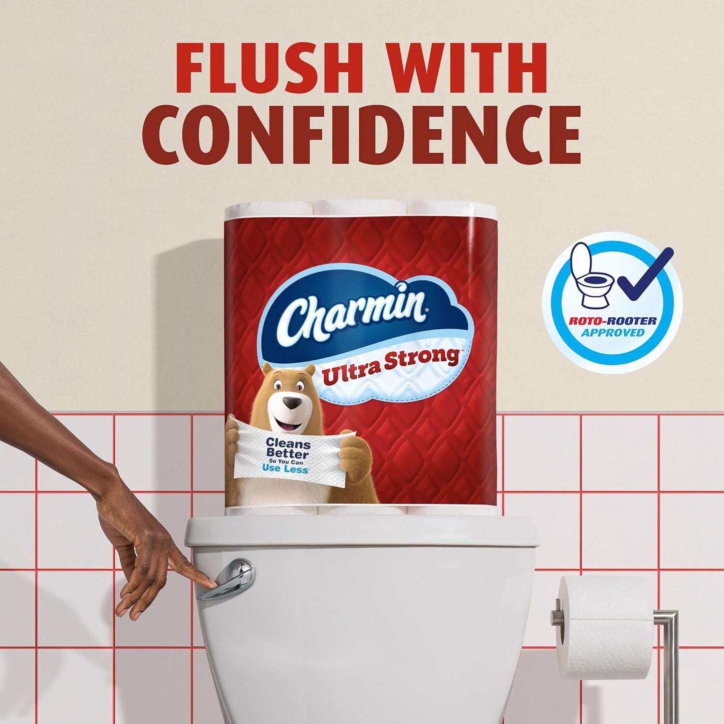 Charmin Toilet Paper Ultra Strong, 18 Mega Rolls = 72 Regular Rolls