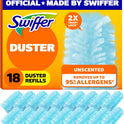 Swiffer Dusters Refill for Cleaning, Feather & Microfiber Duster Alternative, Unscented, 16 Count