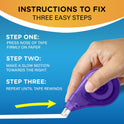 BIC Wite-Out Brand EZ Correct Grip Correction Tape, School Supplies for Students and Teachers, 3-Count Pack in White