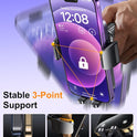 Phone Holder Car, 3-in-1 Universal Car Phone Holder Mount Windshield Dashboard Air Vent Cell Phone Car Mount Hands Free Car Phone Handlebar Mount for iPhone Android Smartphone Handlebar Accessories