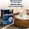 Cottonelle Toilet Paper, 12 Mega Rolls = 48 Regular Rolls, Ultra Clean, Strong Bathroom Tissue, 284 Sheets per Roll, Packaging May Vary