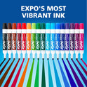 EXPO Dry Erase Markers Kit, Chisel Tip, Assorted Colours, Eraser, Spray Cleaner, 6 Count