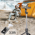 ANXRE Extendable Selfie Stick with Wireless Remote | Compact Portable for Travel, Compatible with iPhone Samsung Android Smartphones