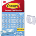 Command Clear Mini Light Clips 45 Clips, 54 Strips (CL806-45NA) - Easy to Open Packaging | 54 Strips