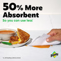 Bounty Paper Towels Select-A-Size White, 8 Double Plus Rolls = 20 Regular Rolls